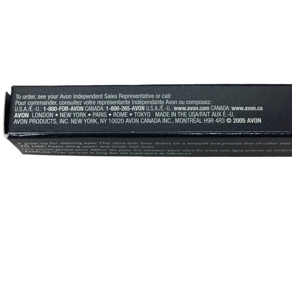 AVON Color Feeling Fine Ultra Thin Eye Liner Shade Onyx Jewel Black - Picture 12 of 12